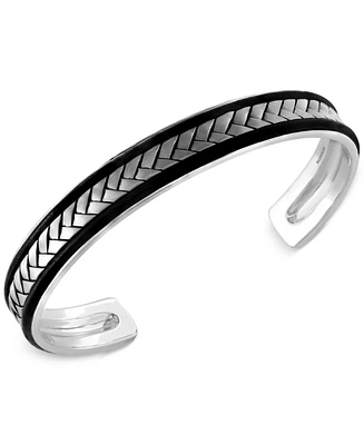 Effy Men's Woven Cuff Bracelet in Sterling Silver