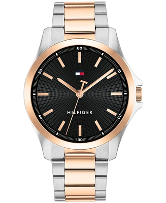 Tommy Hilfiger Men's Quartz Two-Tone Stainless-Steel Bracelet Watch