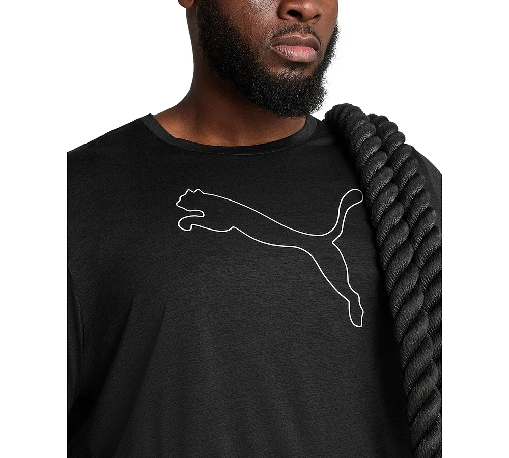 Puma Men's Performance Cat Logo Graphic Training T-Shirt