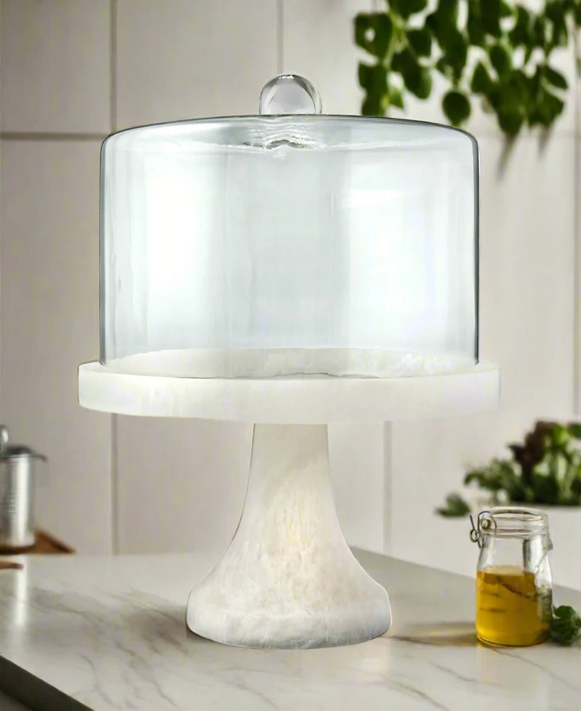Godinger Lucente Resin Matte Cake Dome