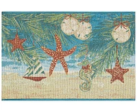 Liora Manne' Esencia Coastal Ornaments 2'x2'10" Area Rug