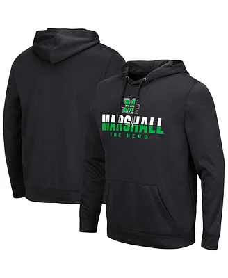 Colosseum Men's Black Marshall Thundering Herd Lantern Pullover Hoodie