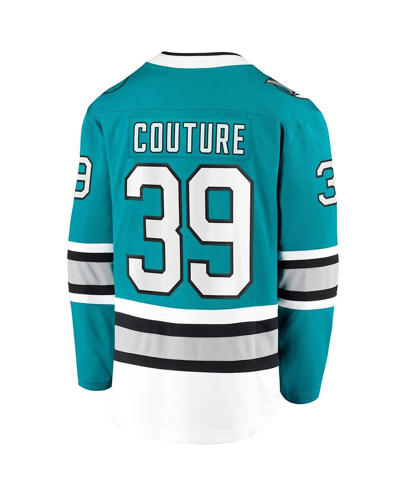 Fanatics Men's Logan Couture Teal San Jose Sharks 30th Anniversary Premier Breakaway Player Jersey