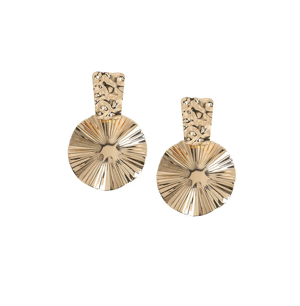 Textured Abstarct Drop Earrings
