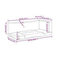 Pallet Cushions 3 pcs Fabric
