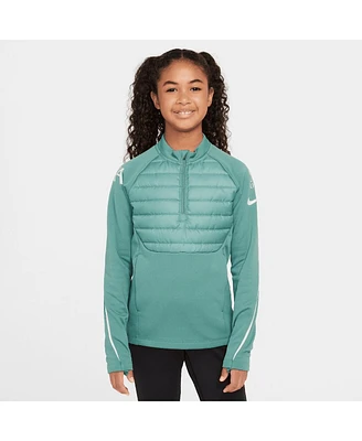 Nike Big Boys and Girls Teal Liverpool 2024/25 Academy Drill Quarter-Zip Top