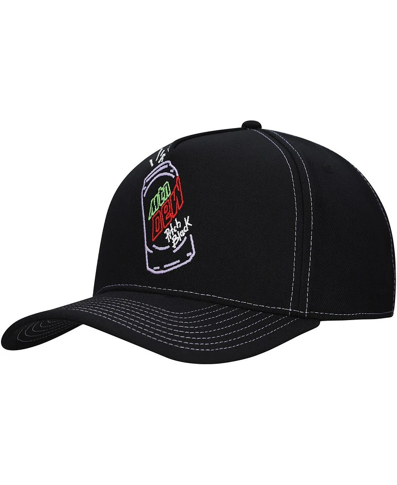 Lids Men's Black Mountain Dew Pitch Black Glow A-Frame Adjustable Hat