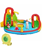 Kids Inflatable Water Slide Bounce Park Splash Pool