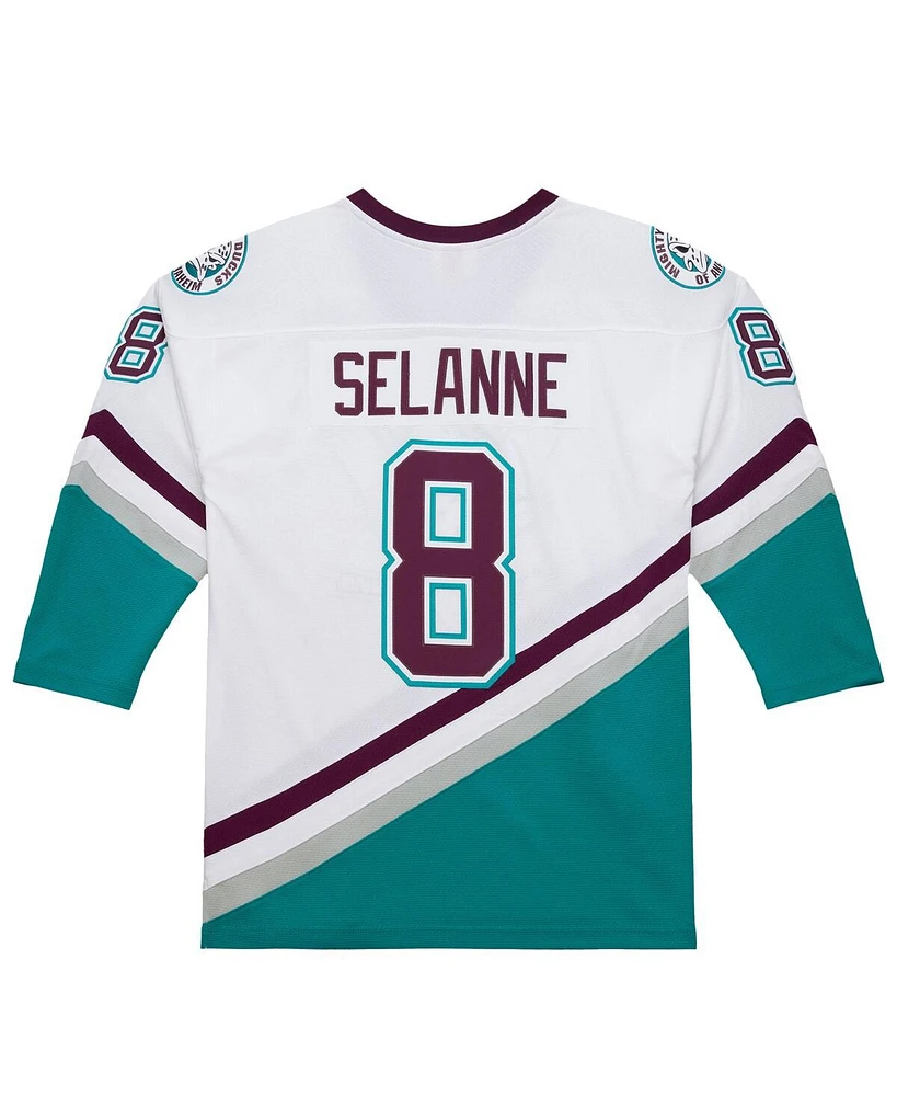 Mitchell & Ness Men's Teemu Selanne White Anaheim Ducks 1996-97 Power Play Jersey