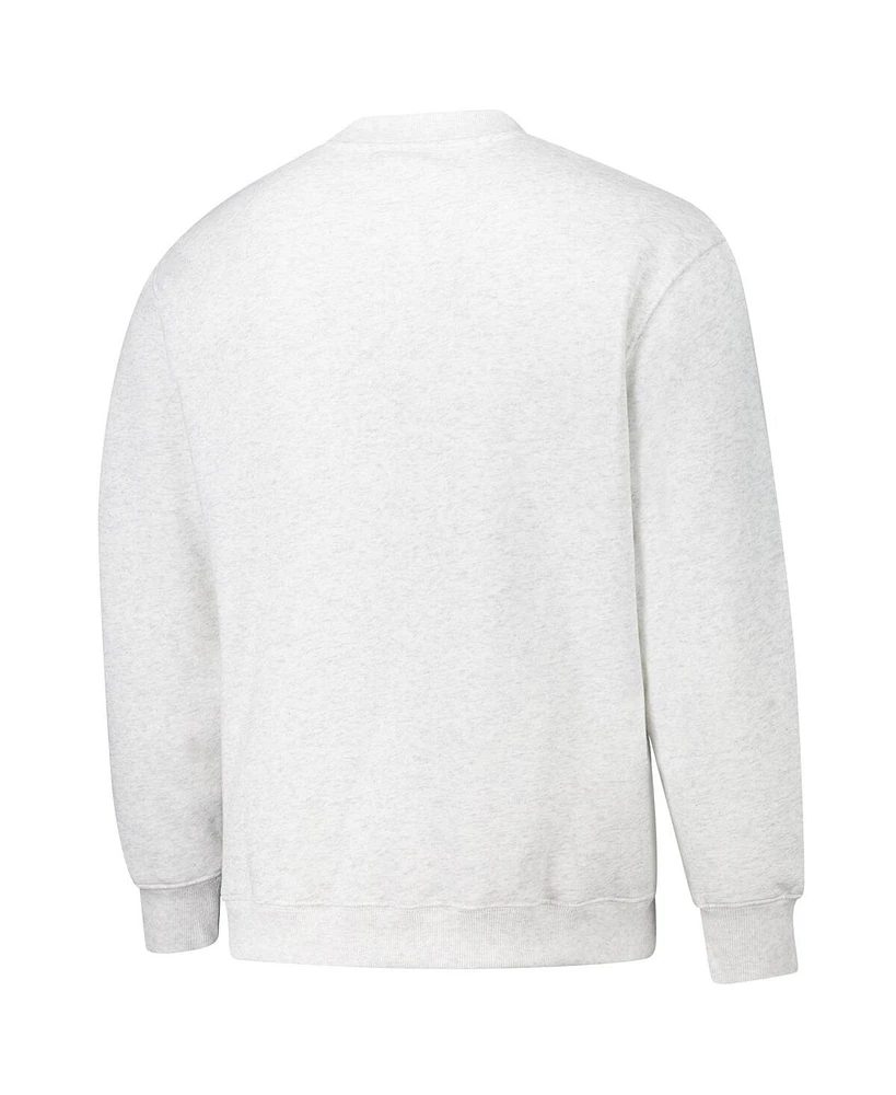 Established & Co. Men's and Women's Ash Penn State Nittany Lions Vintage Crest Pullover Sweatshirt