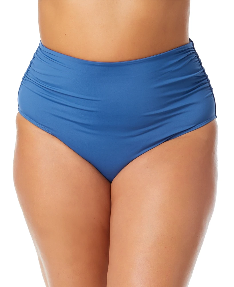 Anne Cole Plus High-Waist Bikini Bottoms