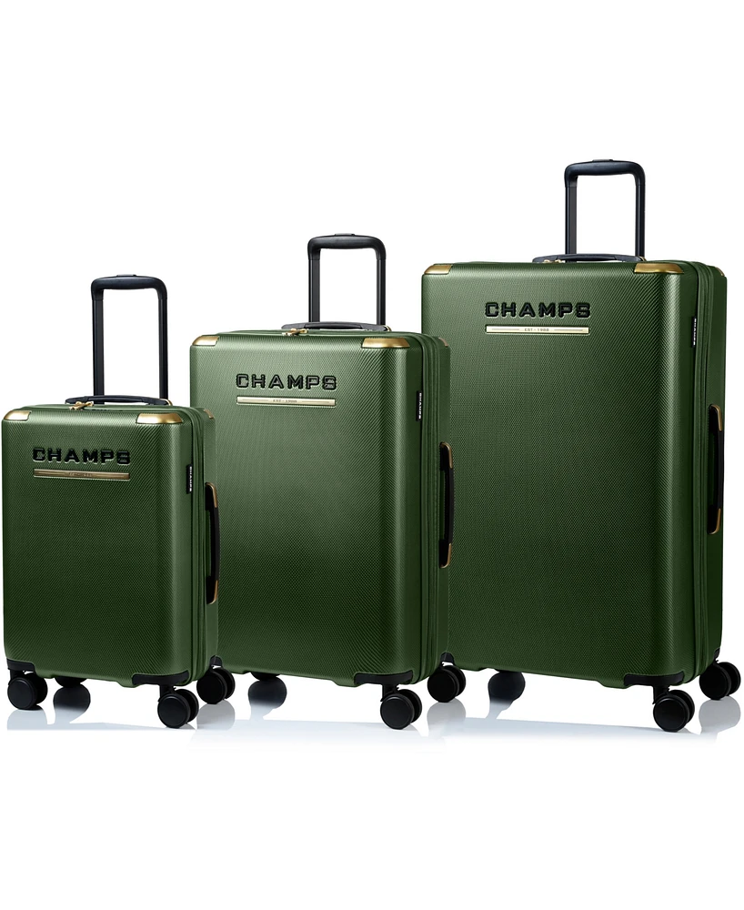 Champs 3-Piece Luxe Ii Collection Hardside Luggage Set