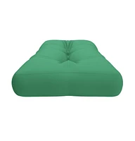 vidaXL Pallet Cushion Green 47.2"x15.7"x4.7" Fabric