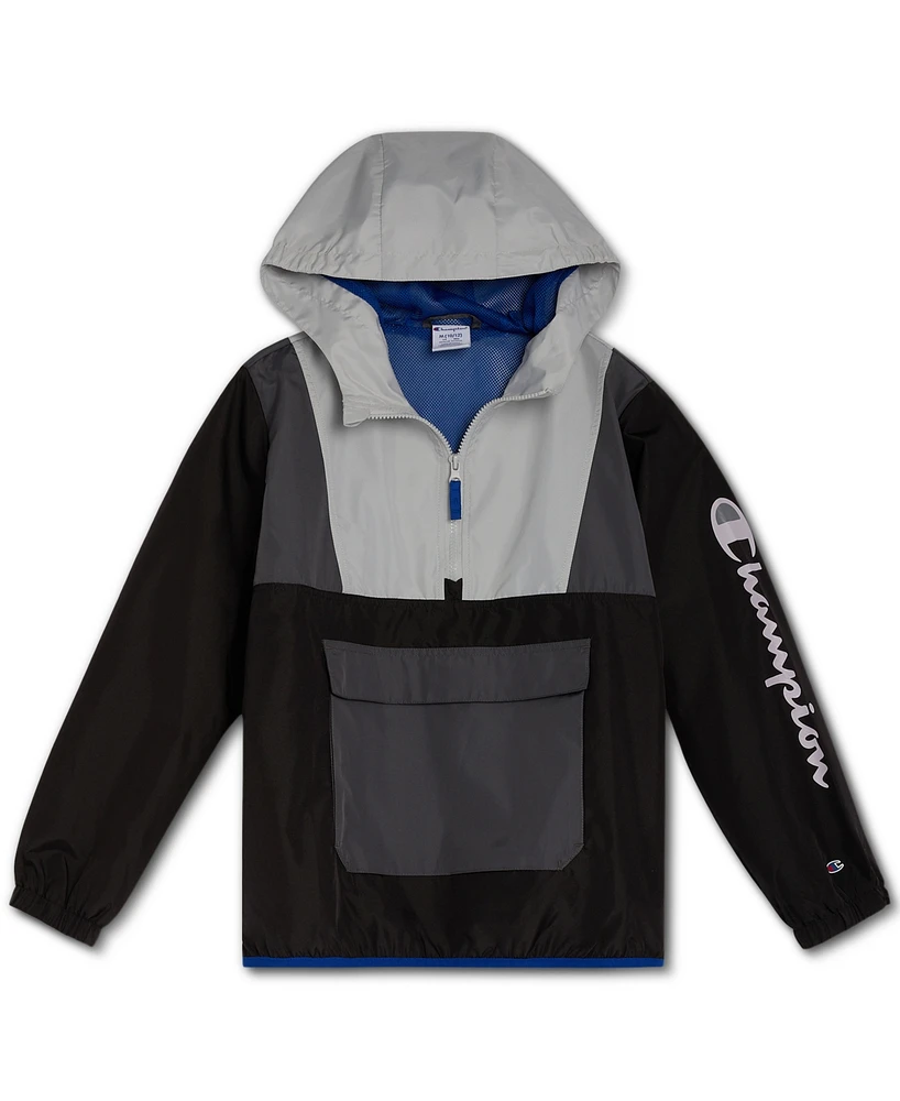 Champion Big Boys Colorblocked Pullover Windbreaker