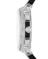 A|X Armani Exchange Men's Sync Quartz Chronograph Gray Polyurethane Watch, 44mm
