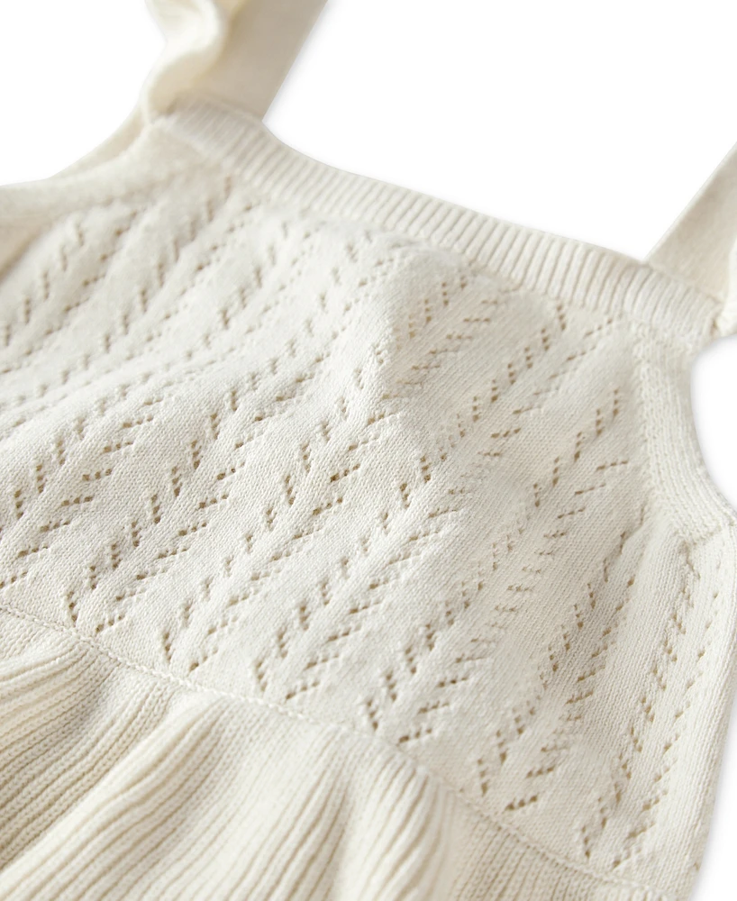 Little Planet by Carter's Baby Girls Organic Cotton Pointelle Romper, Exclusively at Macy's