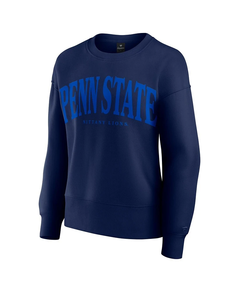 Fanatics Women's Navy Penn State Nittany Lions Supersoft Flow Fleece Pullover Sweatshirt