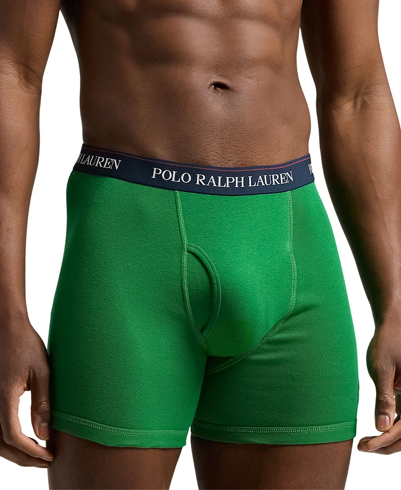 Polo Ralph Lauren Men's 5-Pack Classic Cotton Boxer Briefs, Exclusively at Macy's