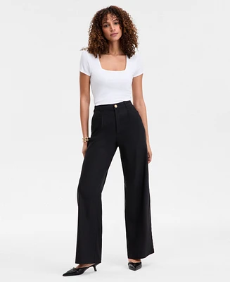I.n.c. International Concepts Women's High Rise Wide-Leg Pants, Exclusively at Macy's
