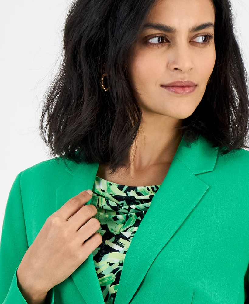 Kasper Women's Notched-Collar Two-Button Jacket, Regular & Petite Sizes