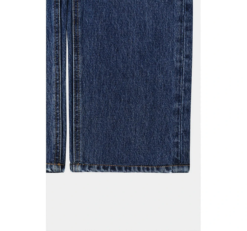 Manhattan High Rise Straight Ankle Jeans