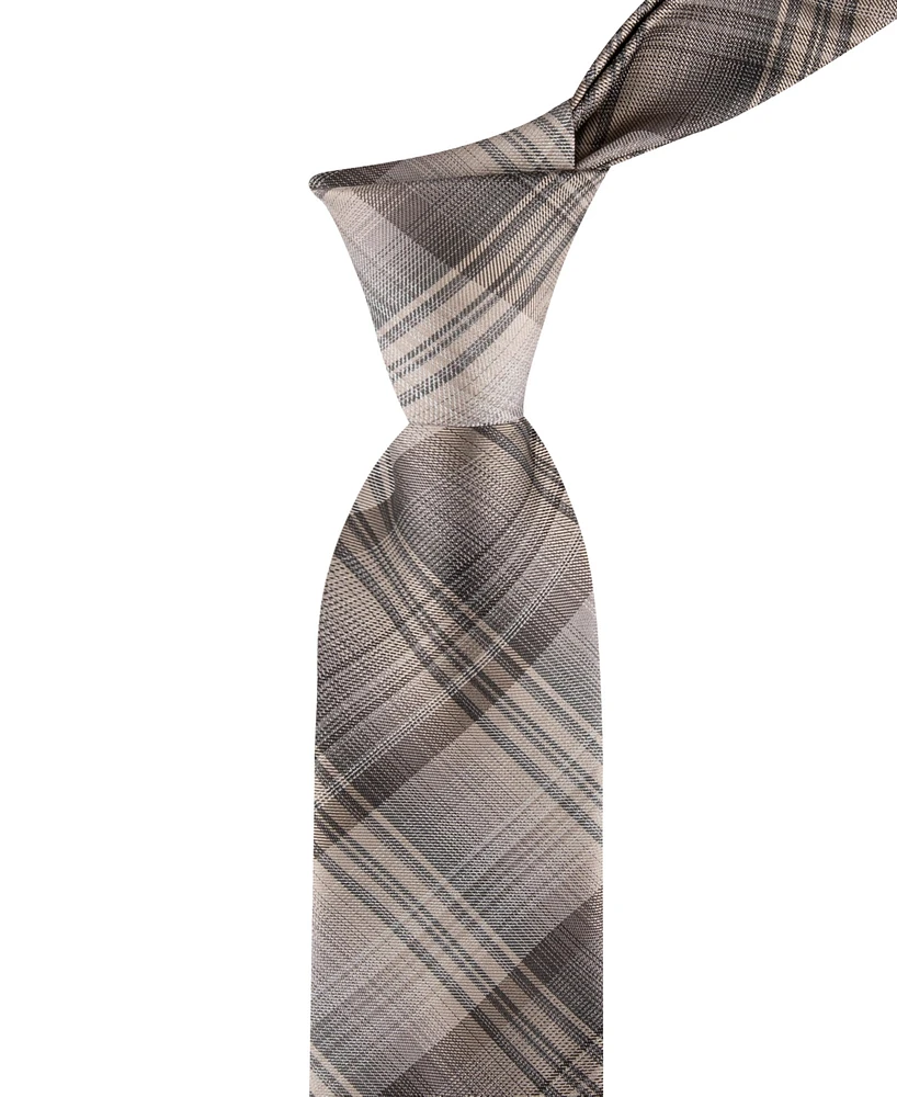 Calvin Klein Men's Beagle Plaid Tie