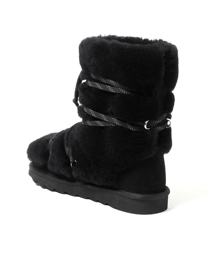 Fireside by Dearfoams Women's Kalamunda Genuine Shearling Bootie