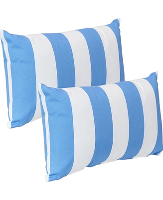 Indoor/Outdoor Weather-Resistant Polyester Square Decorative Pillow Cover Only with Zipper Closures