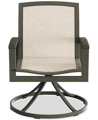 Bartow Outdoor Dining Swivel Chair, Created for Macy's