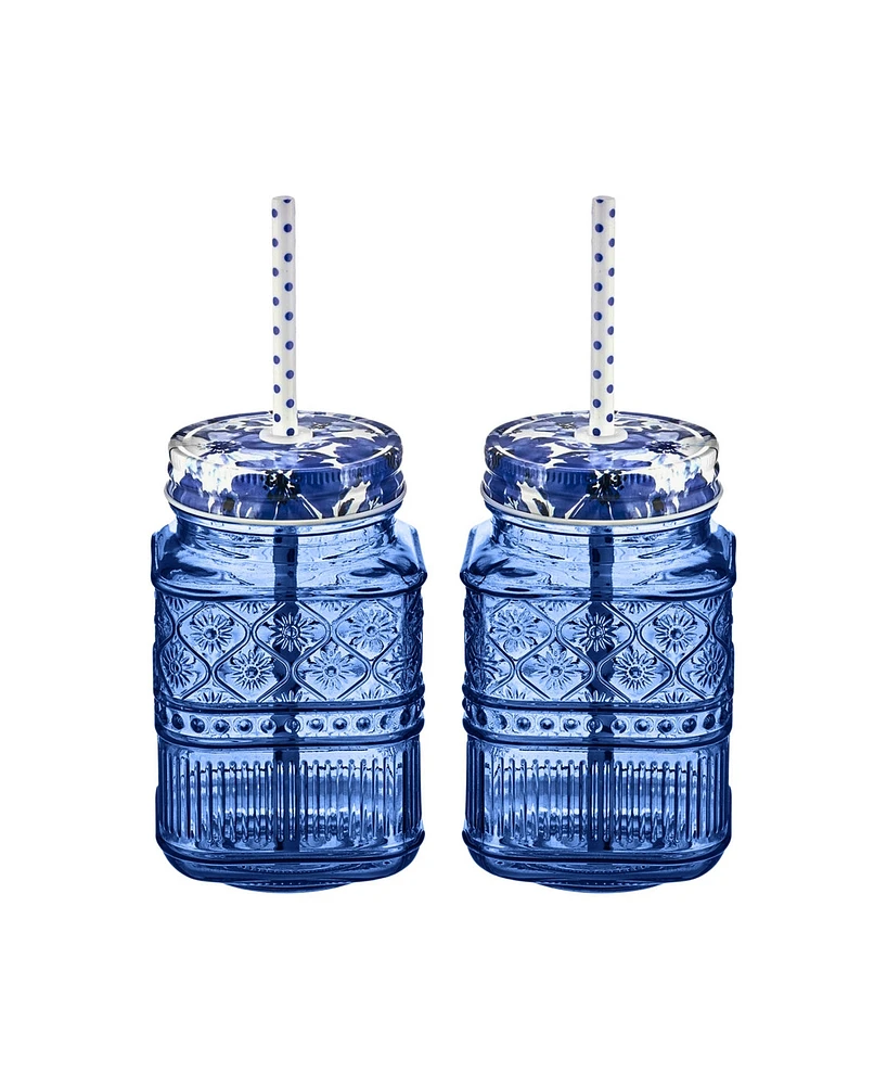 Godinger Claro Mason Jars, Set of 2