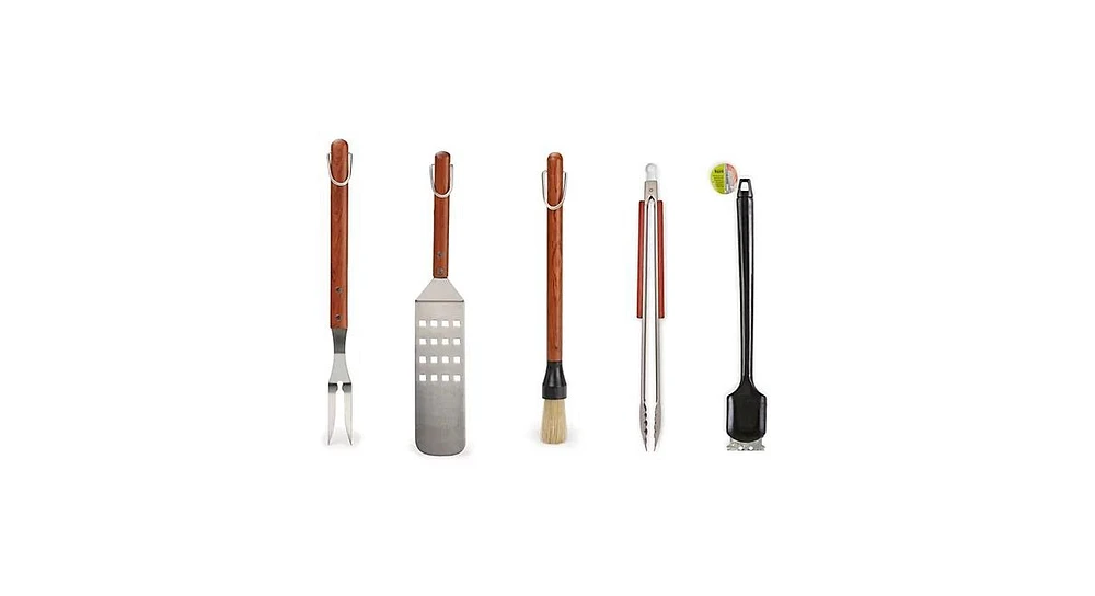 Rsvp International Set of 5 Stainless Steel Barbeque Tools