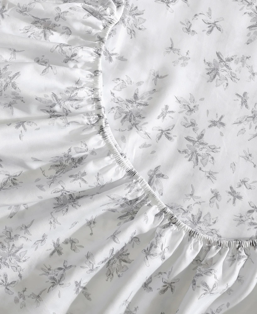 Calvin Klein Printed 300-Thread Count Cotton Sateen 4-Pc. Sheet Set