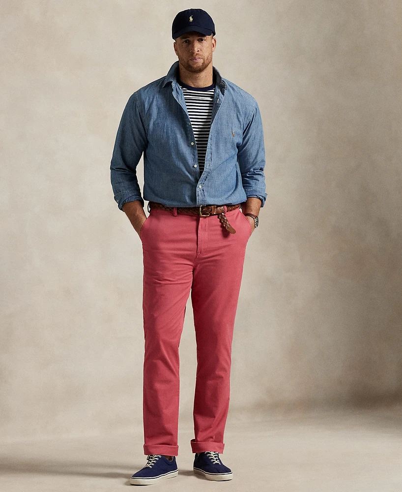 Polo Ralph Lauren Men's Big & Tall Stretch Straight Fit Chino