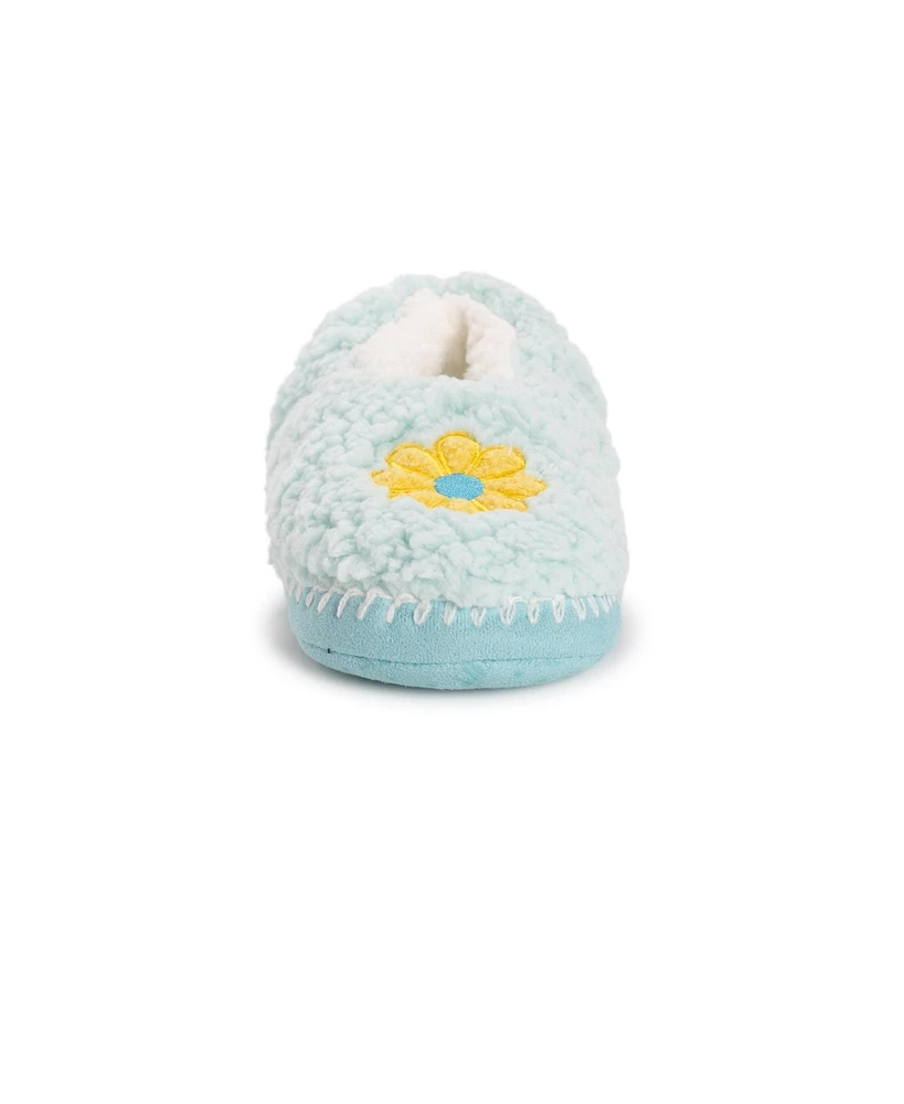 Muk Luks Women's Sherpa Ballerina Slipper with Applique