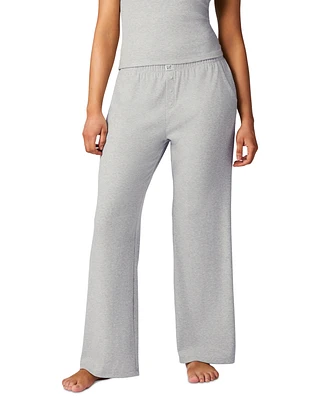 Gap Women's Ribbed Mid-Rise Lounge Pajama Pants