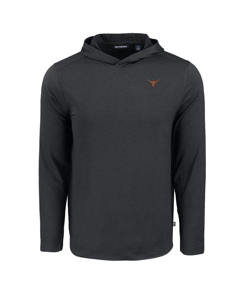 Cutter & Buck Men's Black Texas Longhorns Coastline Epic Comfort Eco Long Sleeve Hoodie T-Shirt