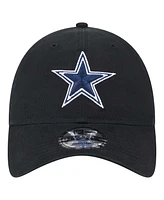 New Era Men's Black Dallas Cowboys Main 9TWENTY Adjustable Hat