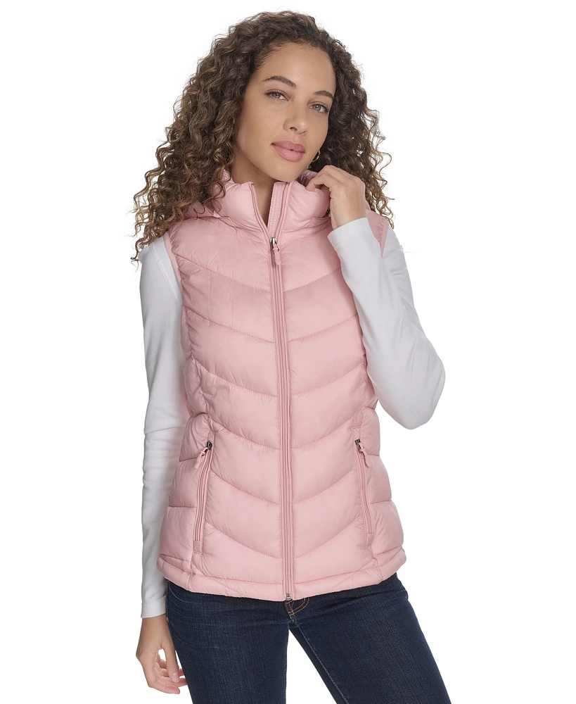 Charter Club Women's Packable Hooded Puffer Vest