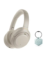 Sony Wh-1000XM4 Wireless Noise Canceling Headphones (Silver) Bundle with Finder