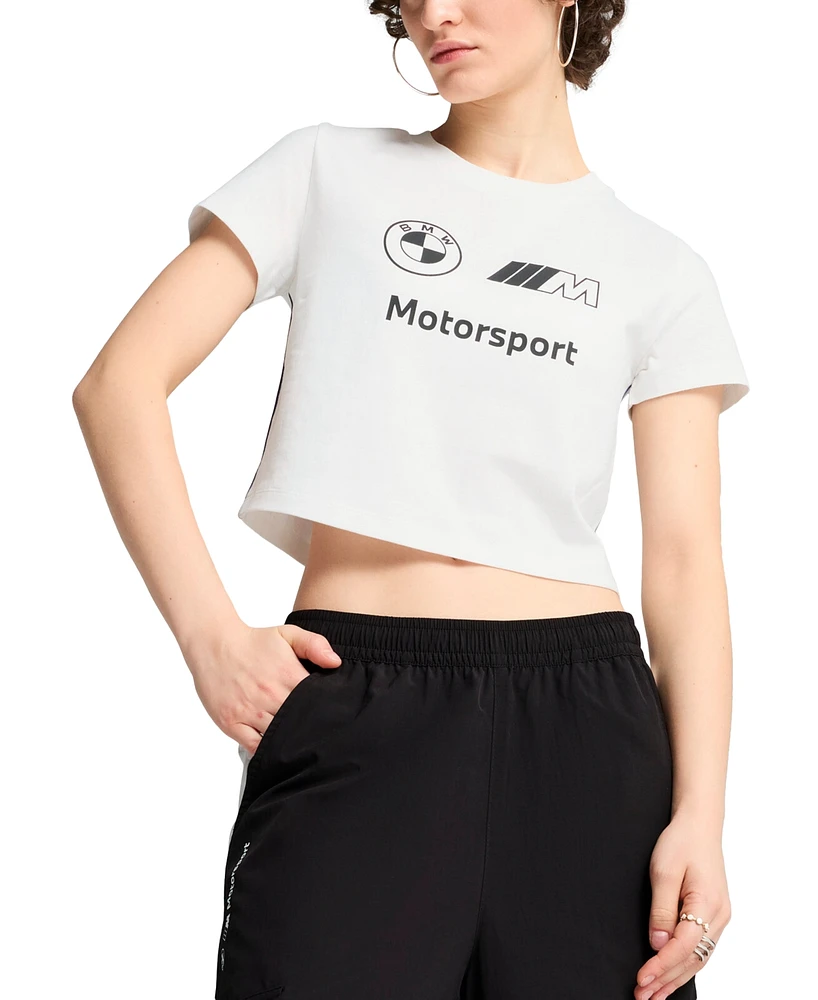 Puma Women's SS25 Bmw Motorsport Cropped T-Shirt