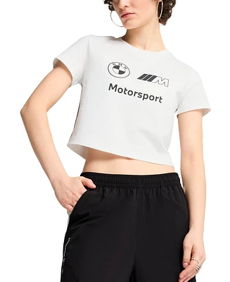 Puma Women's SS25 Bmw Motorsport Cropped T-Shirt