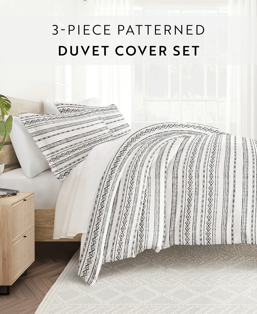 ienjoy Home Ultra Soft Romantic 3-Pc. Duvet Cover Set, Full/Queen
