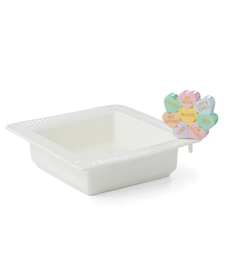 Lenox Profile Poppers Square Bowl Heart Candy Set