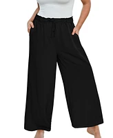 Cupshe Plus Summer Lovin Drawstring Wide Leg Pants