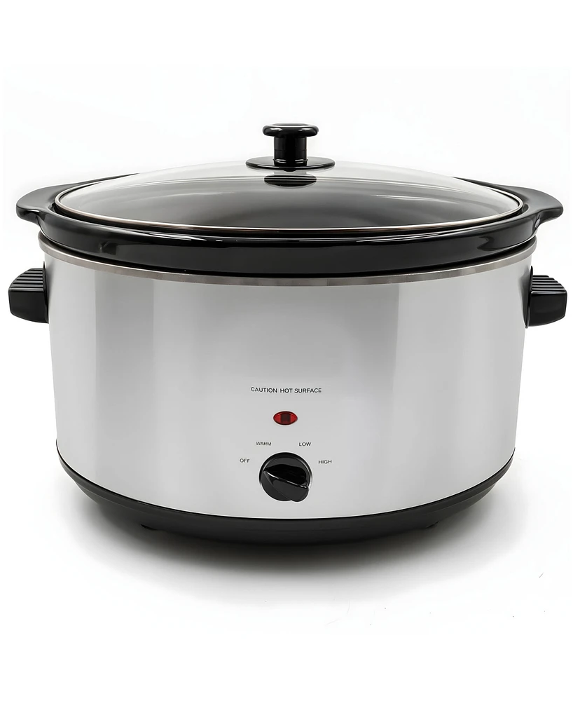 Elite Cuisine 8.5 Quart Stainless Steel Slow Cooker