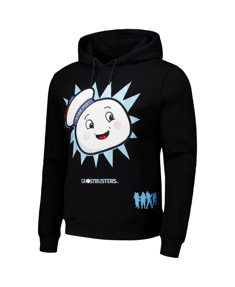 Freeze Max Men's and Women's Black Ghostbusters Stay Puft Pullover Hoodie