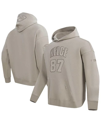 Pro Standard Men's Travis Kelce Tan Kansas City Chiefs Player Name Number Pullover Hoodie