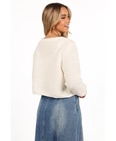 Petal and Pup Women's Decket Button Front Cardigan