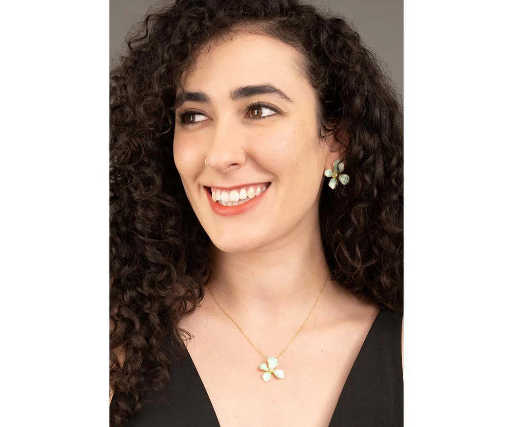 Hope in Bloom Necklace in Mint