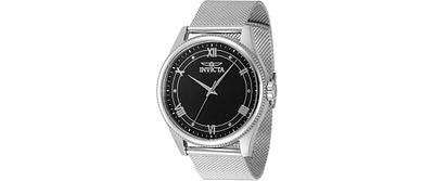Invicta Men's 48479 Celestial Quartz 3 Hand Black Dial Watch